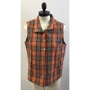 Womans Baxter and Wells Plaid Size Small Vest
